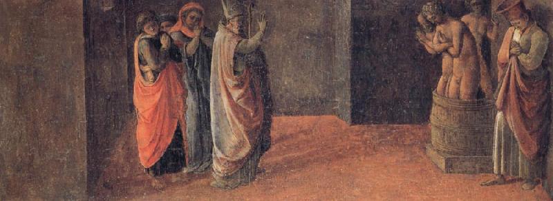 Fra Filippo Lippi St Nicholas Resurrects Three Murdered Youths Sweden oil painting art